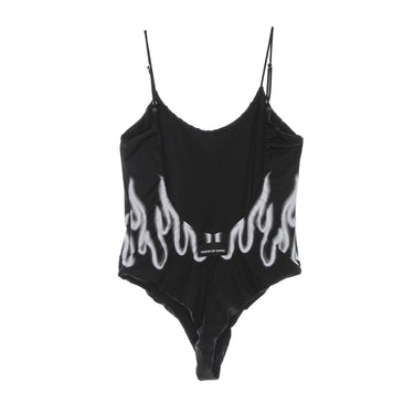 Costume Intero Donna Spray Flames Swimwear Black/white