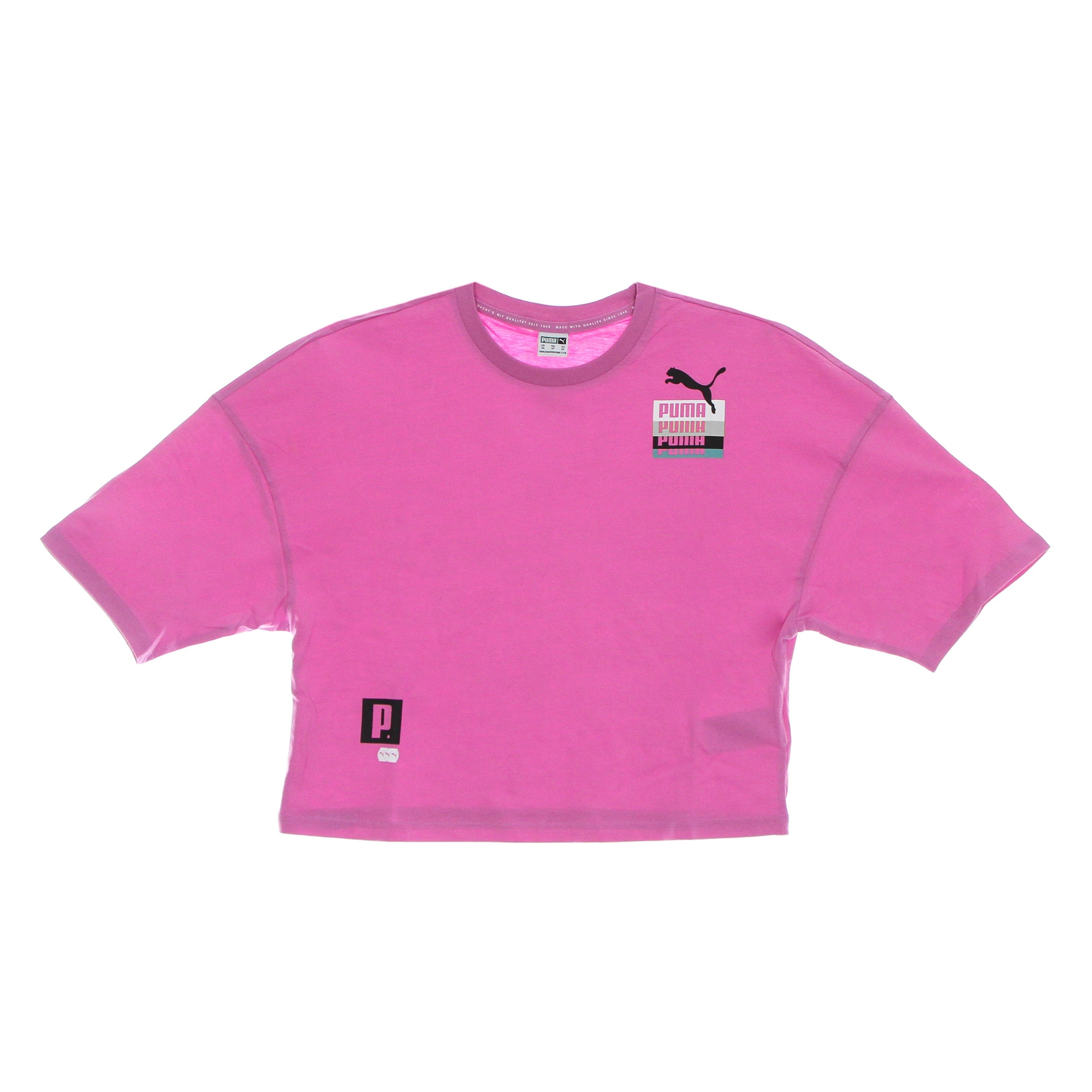 Puma, Maglietta Corta Donna Brand Love Oversized Tee, Mauve