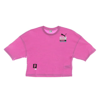 Puma, Maglietta Corta Donna Brand Love Oversized Tee, Mauve