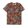 Iriedaily, Maglietta Uomo Theodore 2 Tee, Navy/orange