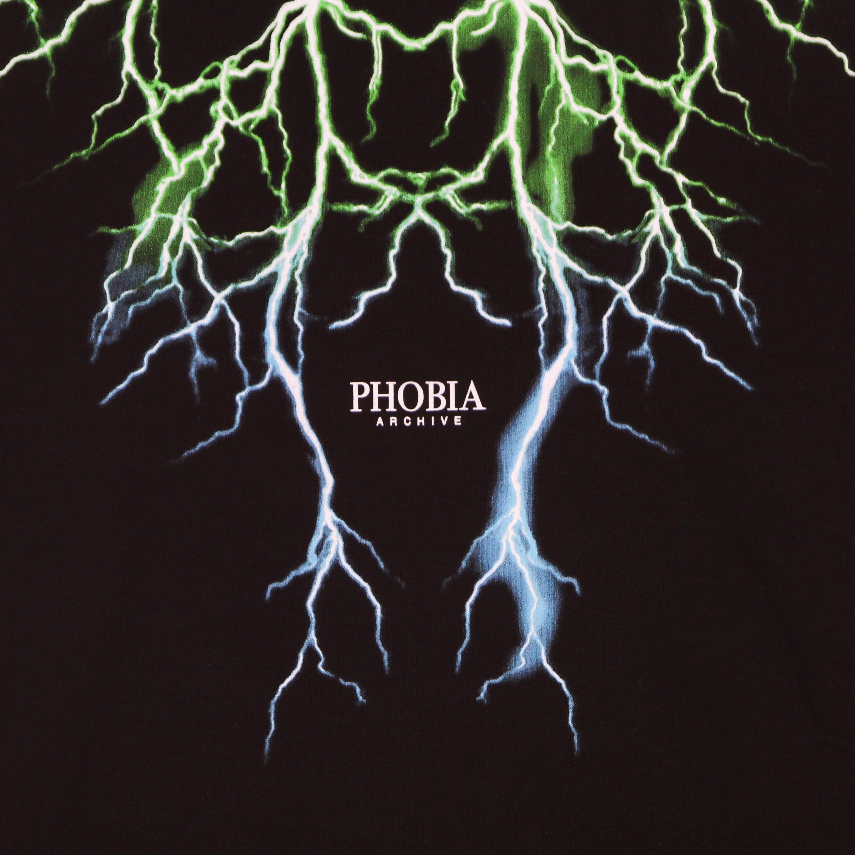 Maglietta Uomo Lightning Tee Black/green/lightblue