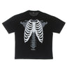 Phobia, Maglietta Uomo Skeleton Print Tee, Black/white