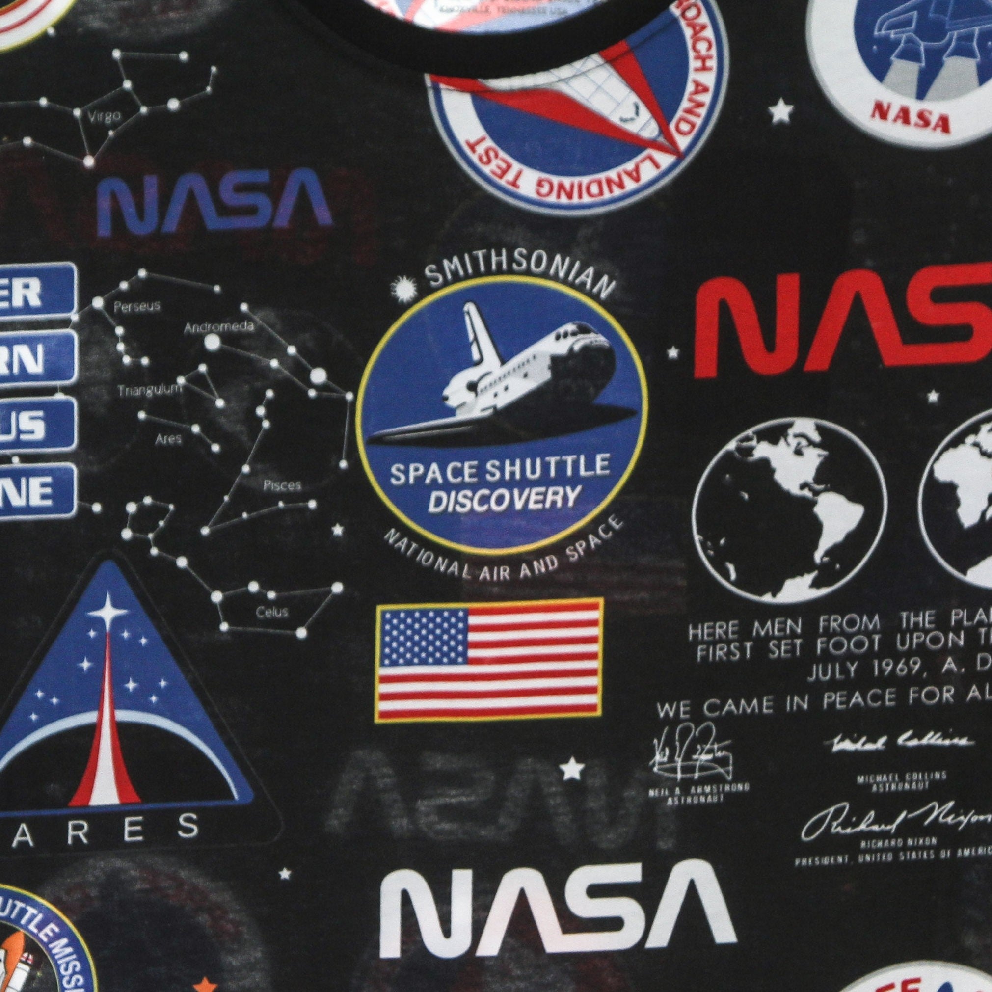 Alpha Industries, Maglietta Uomo Nasa Aop Tee, 