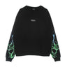 Phobia, Felpa Leggera Girocollo Uomo Lightning Crewneck, Black/green/lightblue