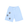 Huf, Pantalone Corto Tuta Felpato Uomo Infinity Jewel Fleece Short, Light Blue