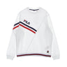 Fila, Felpa Leggera Girocollo Uomo Zeitz Crew Sweat, Bright White