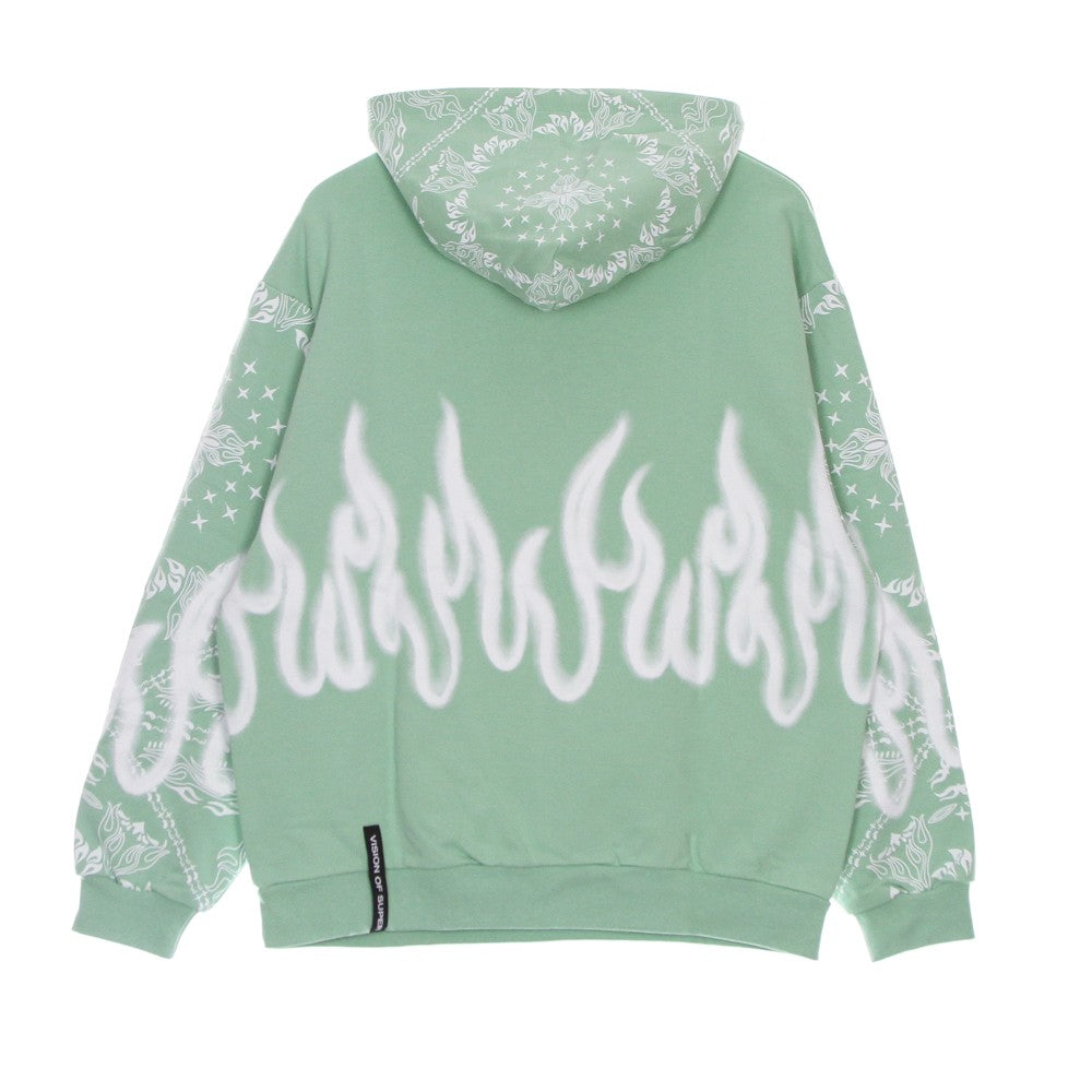 Vision Of Super, Felpa Leggera Cappuccio Uomo Bandana Print Hoodie, 