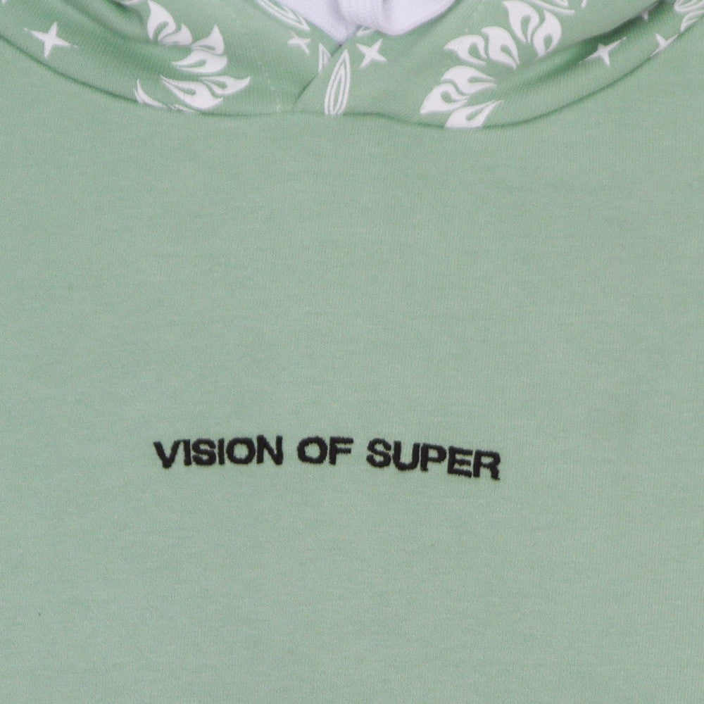 Vision Of Super, Felpa Leggera Cappuccio Uomo Bandana Print Hoodie, 