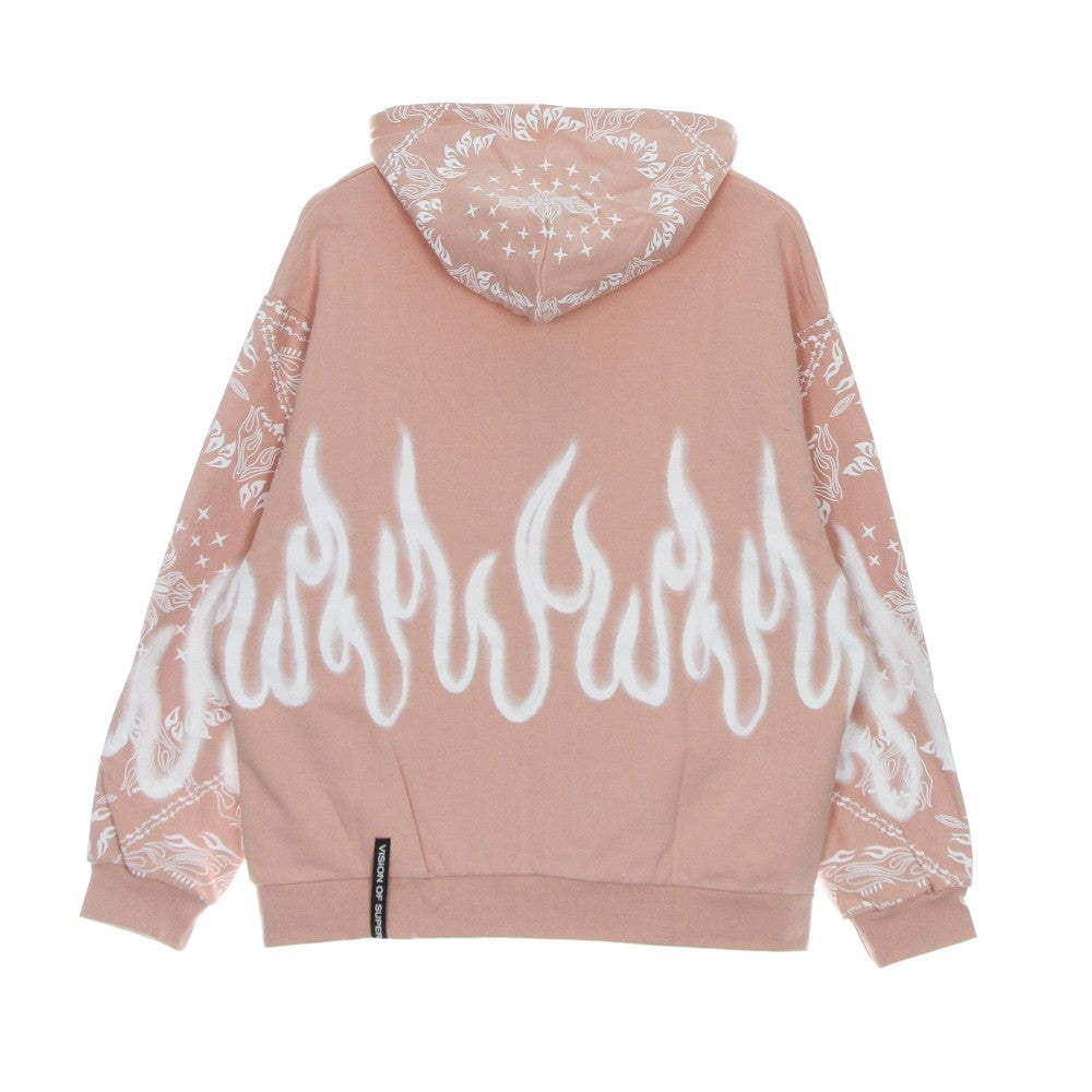 Vision Of Super, Felpa Leggera Cappuccio Uomo Bandana Print Hoodie, 