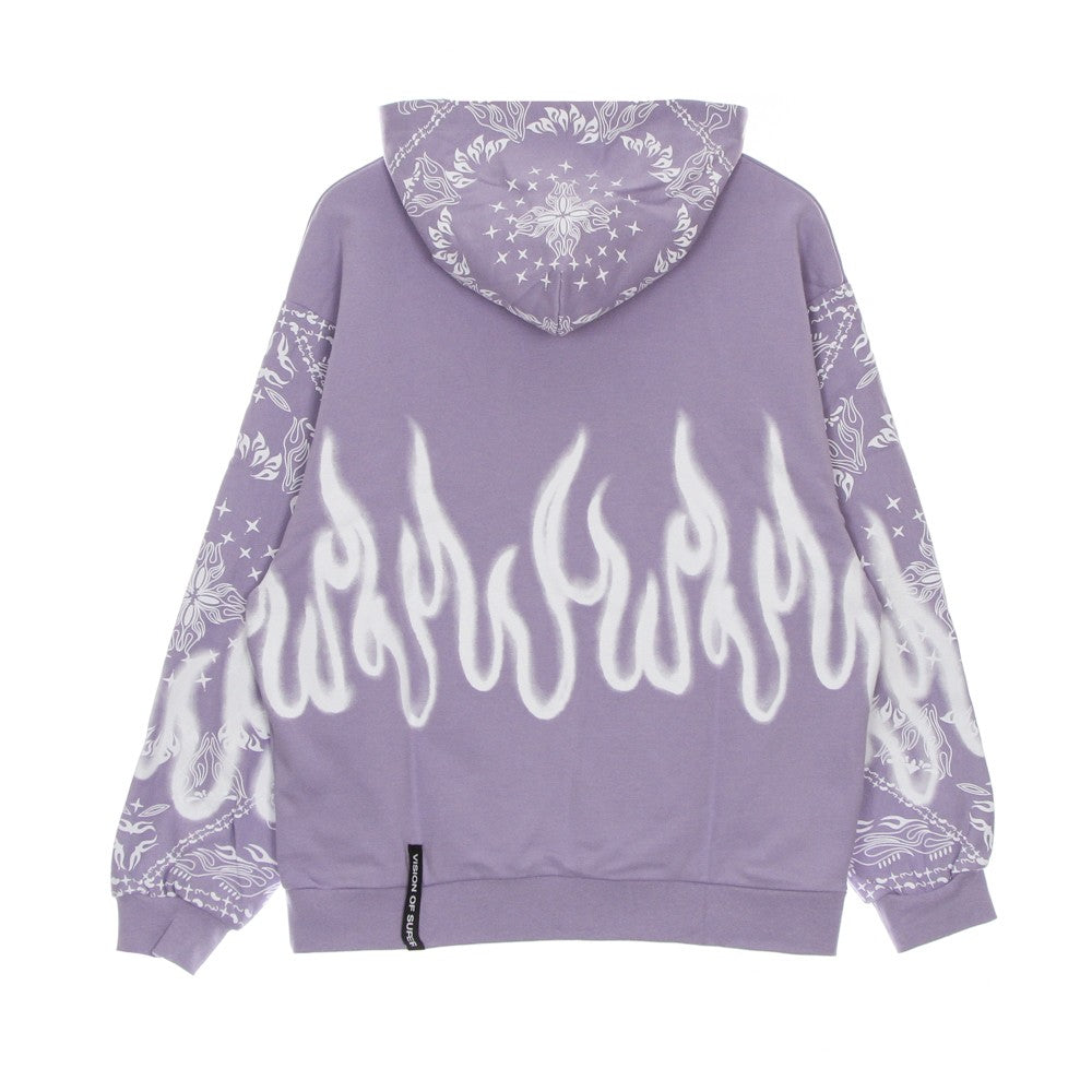 Vision Of Super, Felpa Leggera Cappuccio Uomo Bandana Print Hoodie, 