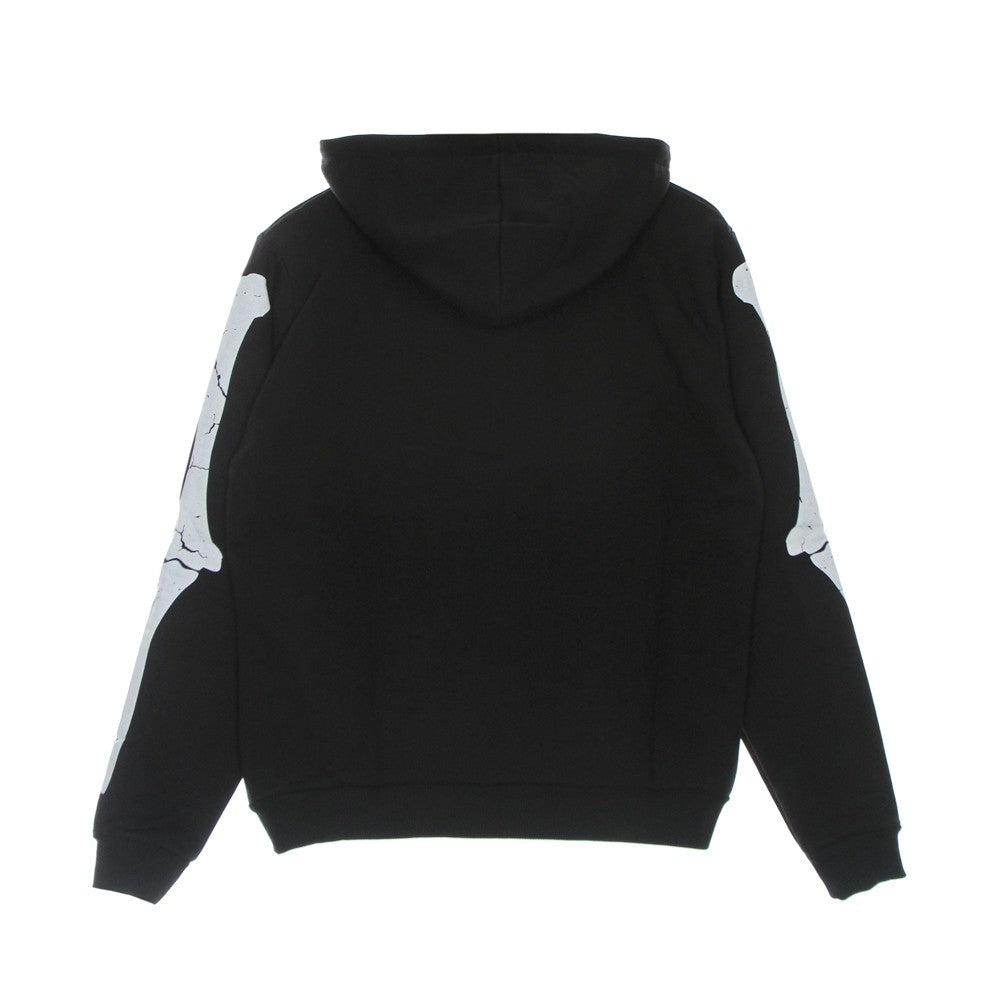 Phobia, Felpa Leggera Cappuccio Uomo Skeleton Print Hoodie, 