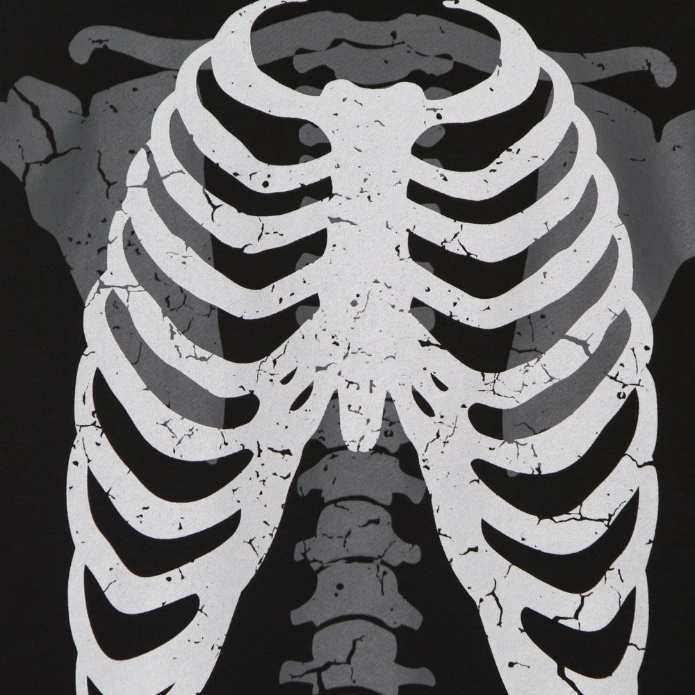 Phobia, Felpa Leggera Cappuccio Uomo Skeleton Print Hoodie, 