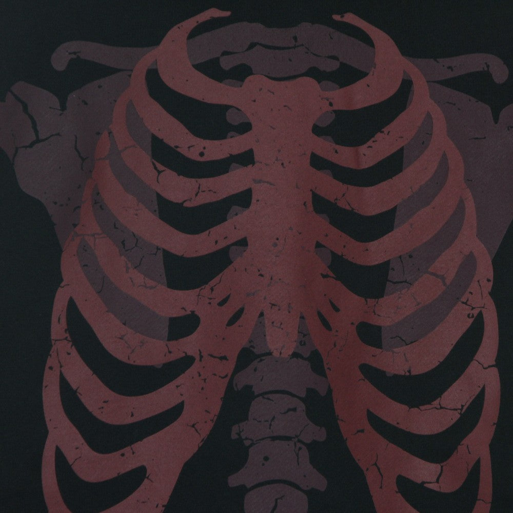 Phobia, Felpa Leggera Cappuccio Uomo Skeleton Print Hoodie, 