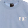 Huf, Felpa Girocollo Uomo Essentials Classic H Crew, Light Blue