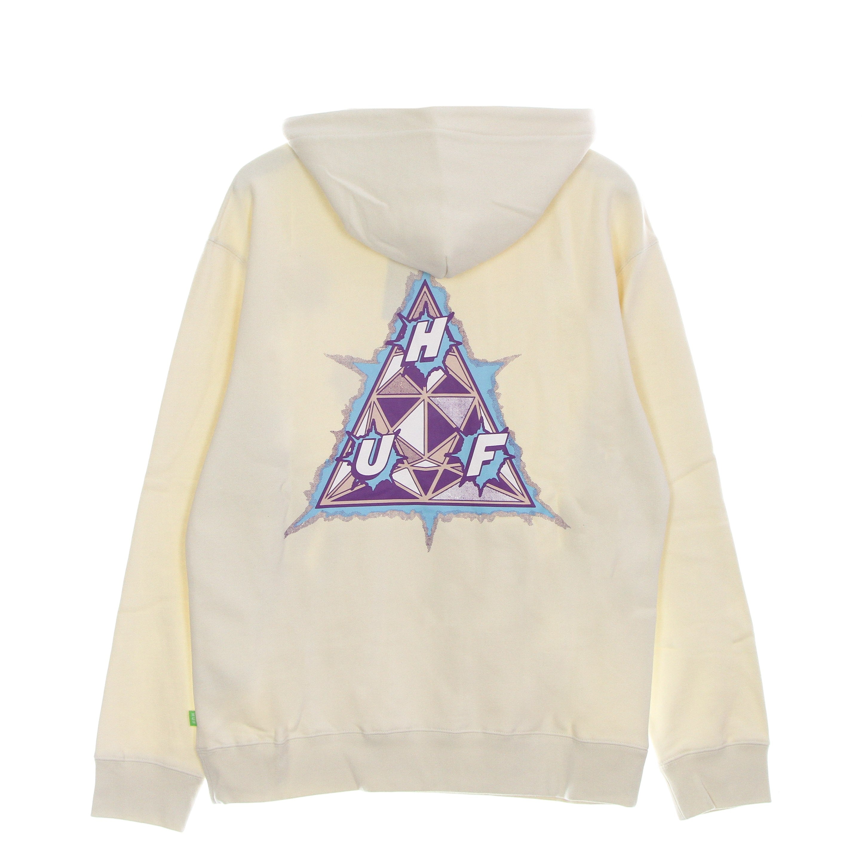 Huf, Felpa Cappuccio Uomo Infinity Jemel P/o Hoodie, Off White