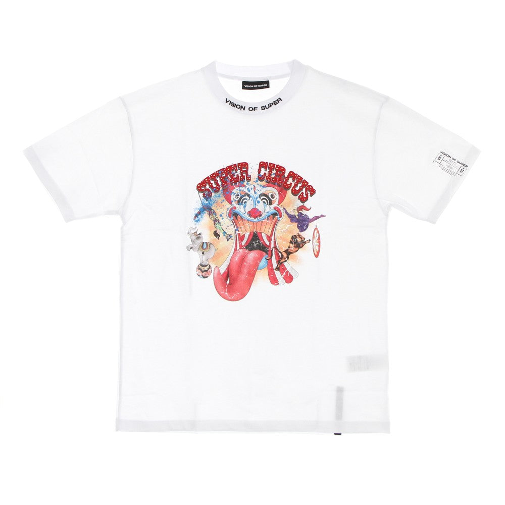 Vision Of Super, Maglietta Uomo Tongue Print Tee, White