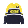 Mitchell & Ness, Felpa Cappuccio Uomo Ncaa Head Coach Hoodie Msuspa, Navy/yellow