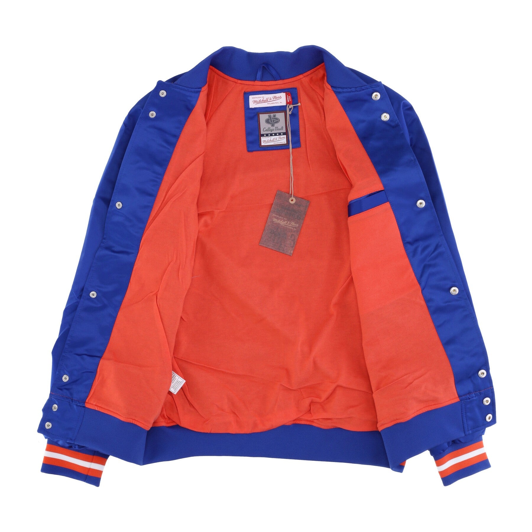 Mitchell & Ness, Giubbotto Bomber Uomo Ncaa Lightweight Satin Jacket Flogat, 