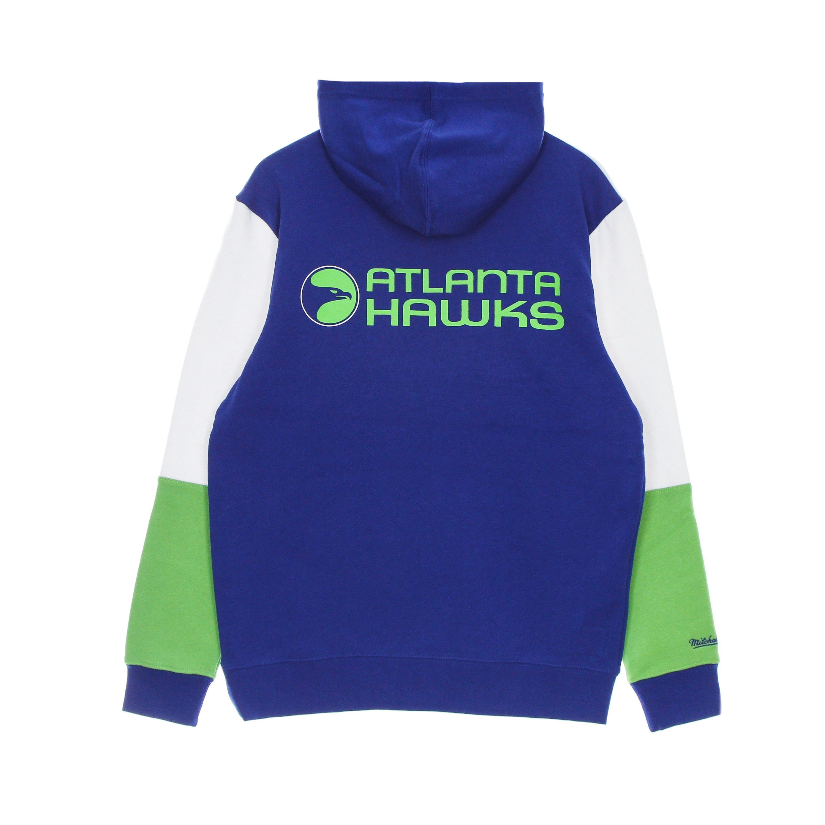 Mitchell & Ness, Felpa Cappuccio Uomo Nba Fusion Fleece 2.0 Hardwood Classics Atlhaw, 