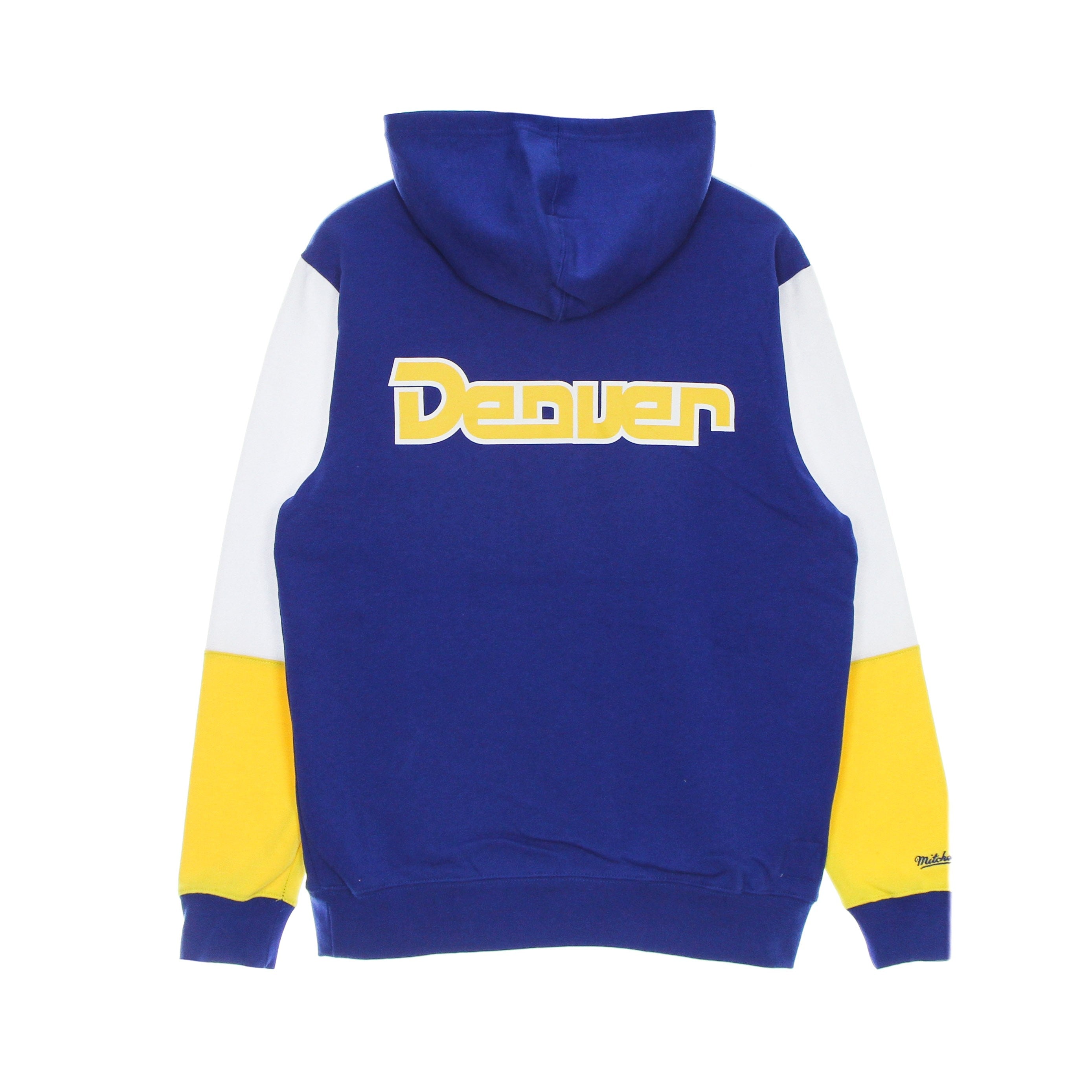 Mitchell & Ness, Felpa Cappuccio Uomo Nba Fusion Fleece 2.0 Hardwood Classics Dennug, 