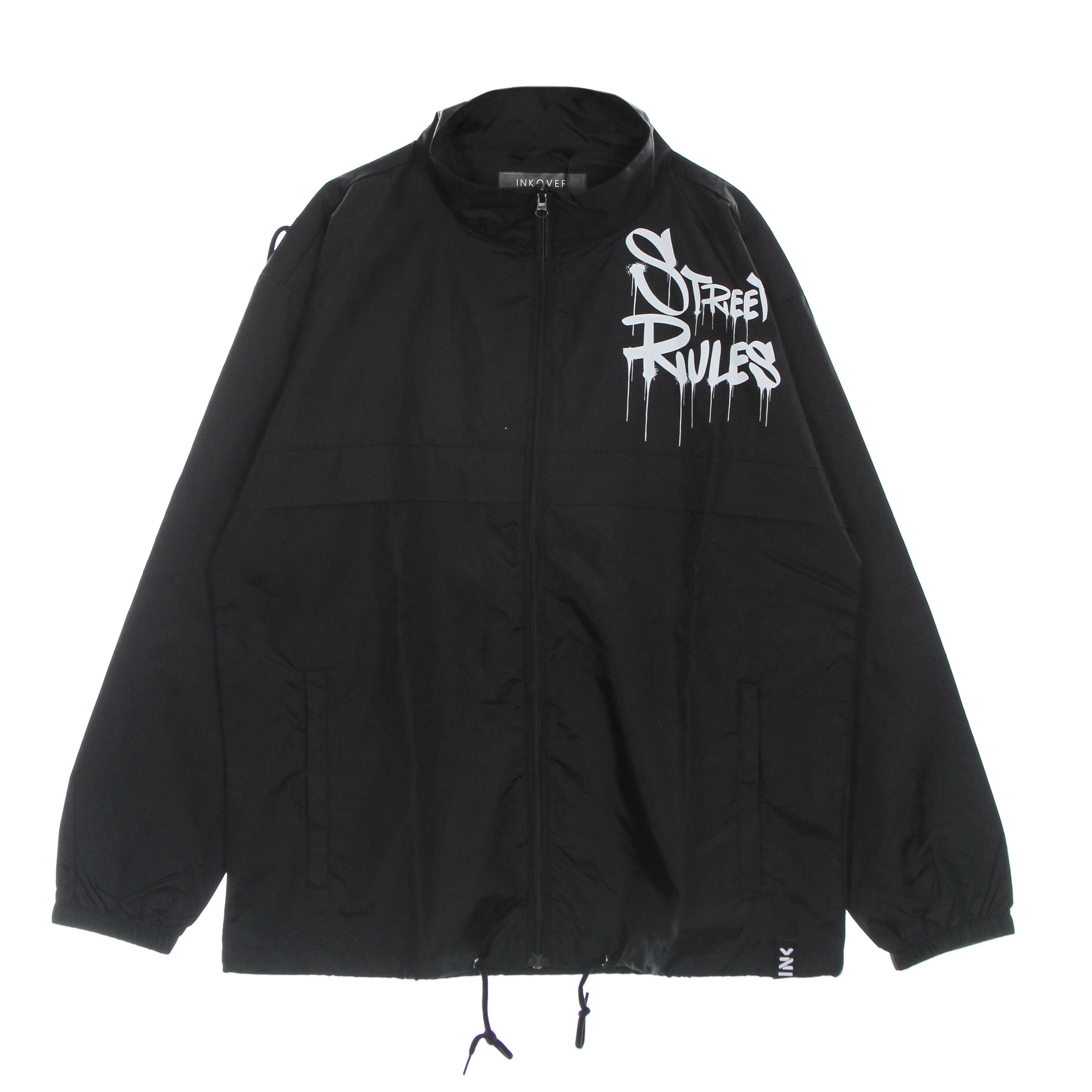 Inkover, Giacca A Vento Uomo Culture J1, Black/white