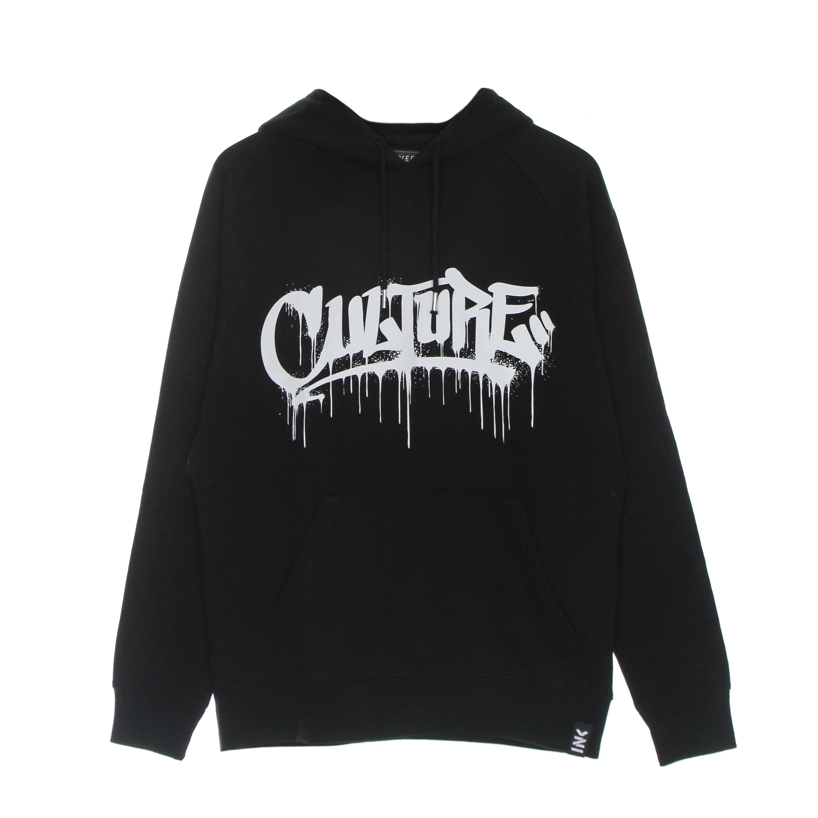 Inkover, Felpa Leggera Cappuccio Uomo Culture H1, Black