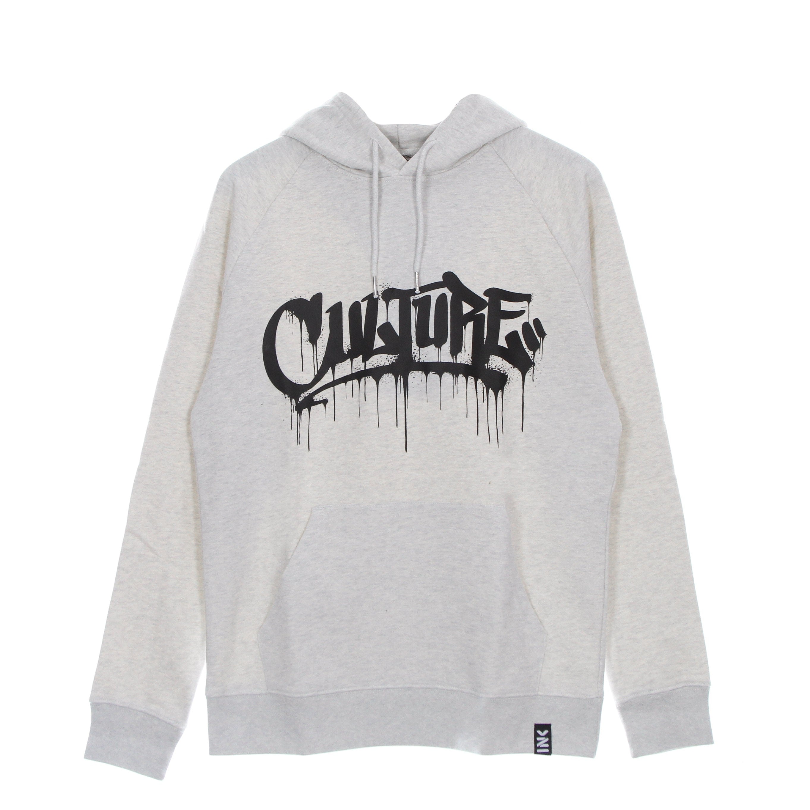 Inkover, Felpa Leggera Cappuccio Uomo Culture H2, Ivory Melange