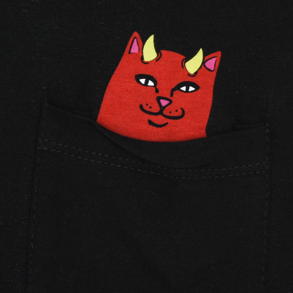 Maglietta Uomo Lord Devil Pocket Tee Black