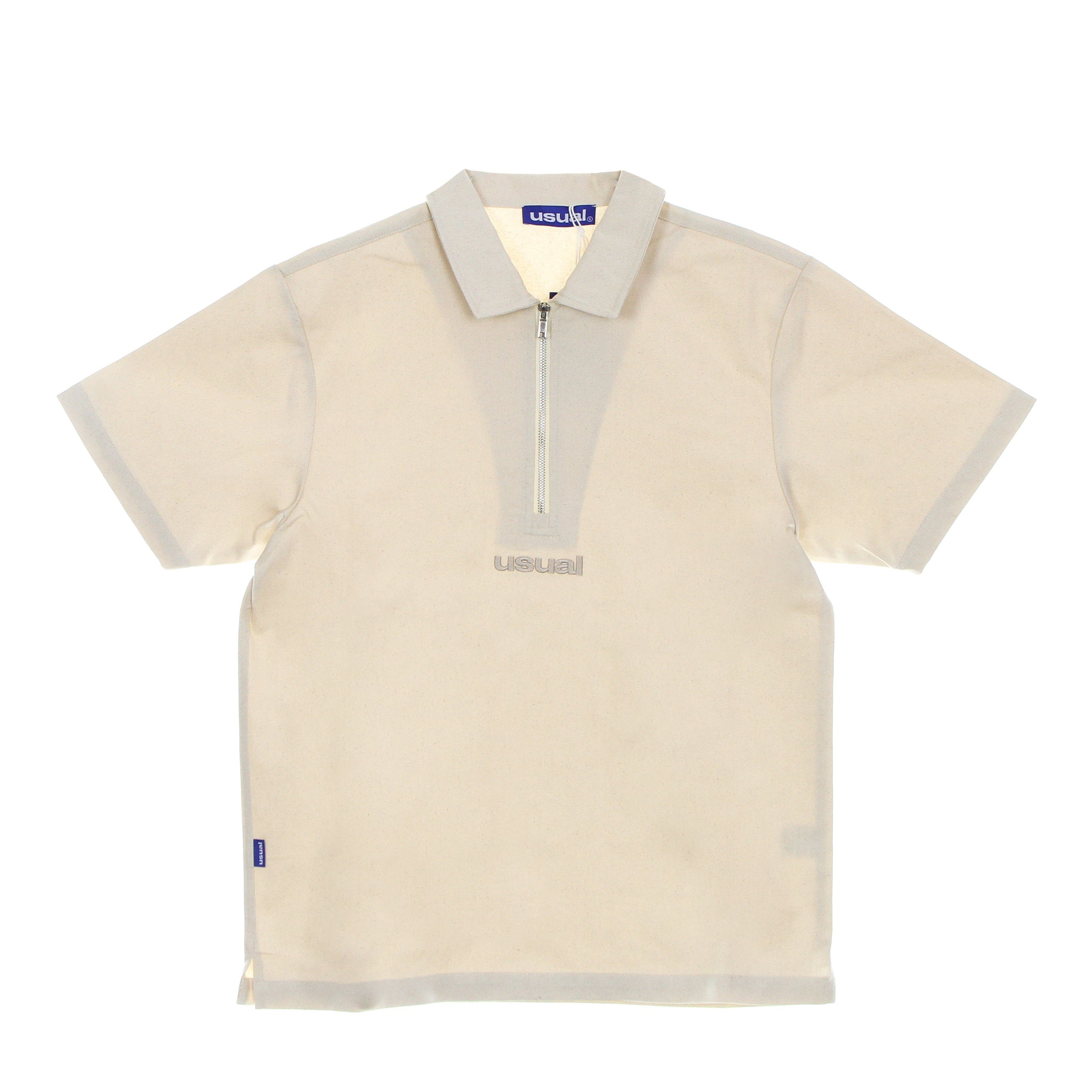 Men's Short Sleeve Shirt Half Shirt Sand