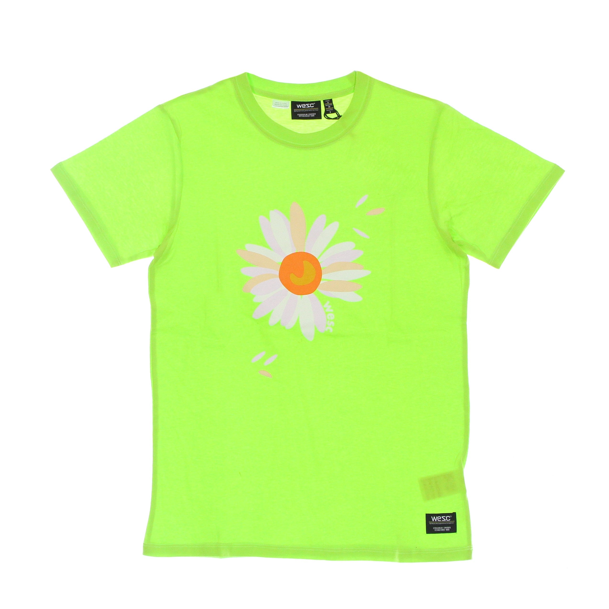 Wesc, Maglietta Uomo Max Daisy Tee, Acid Lime