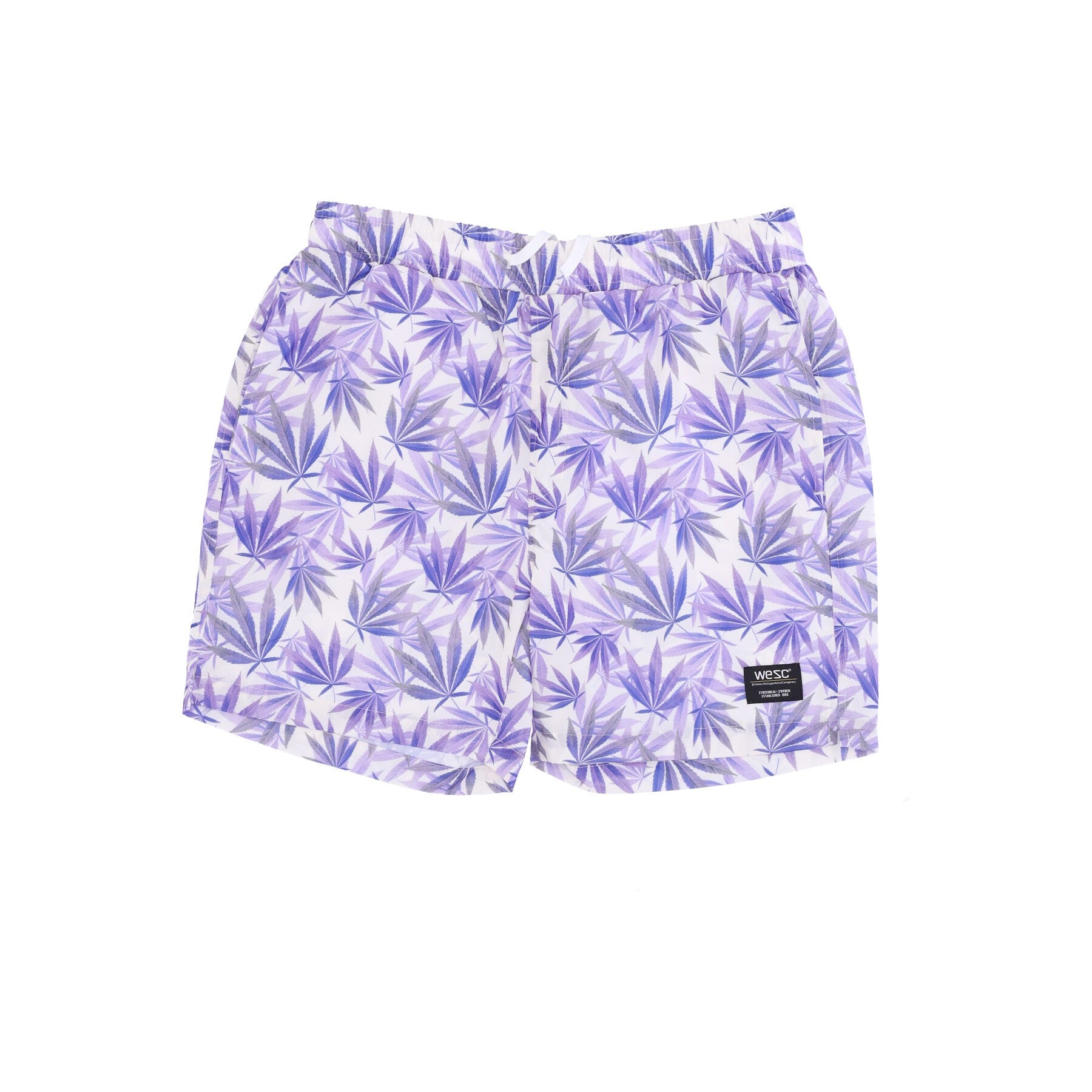 Wesc, Pantaloncino Uomo Austin Mj Leaf Aop Short, White