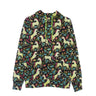 Wesc, Felpa Leggera Cappuccio Uomo Mike Unicorn Aop Hoodie, Black
