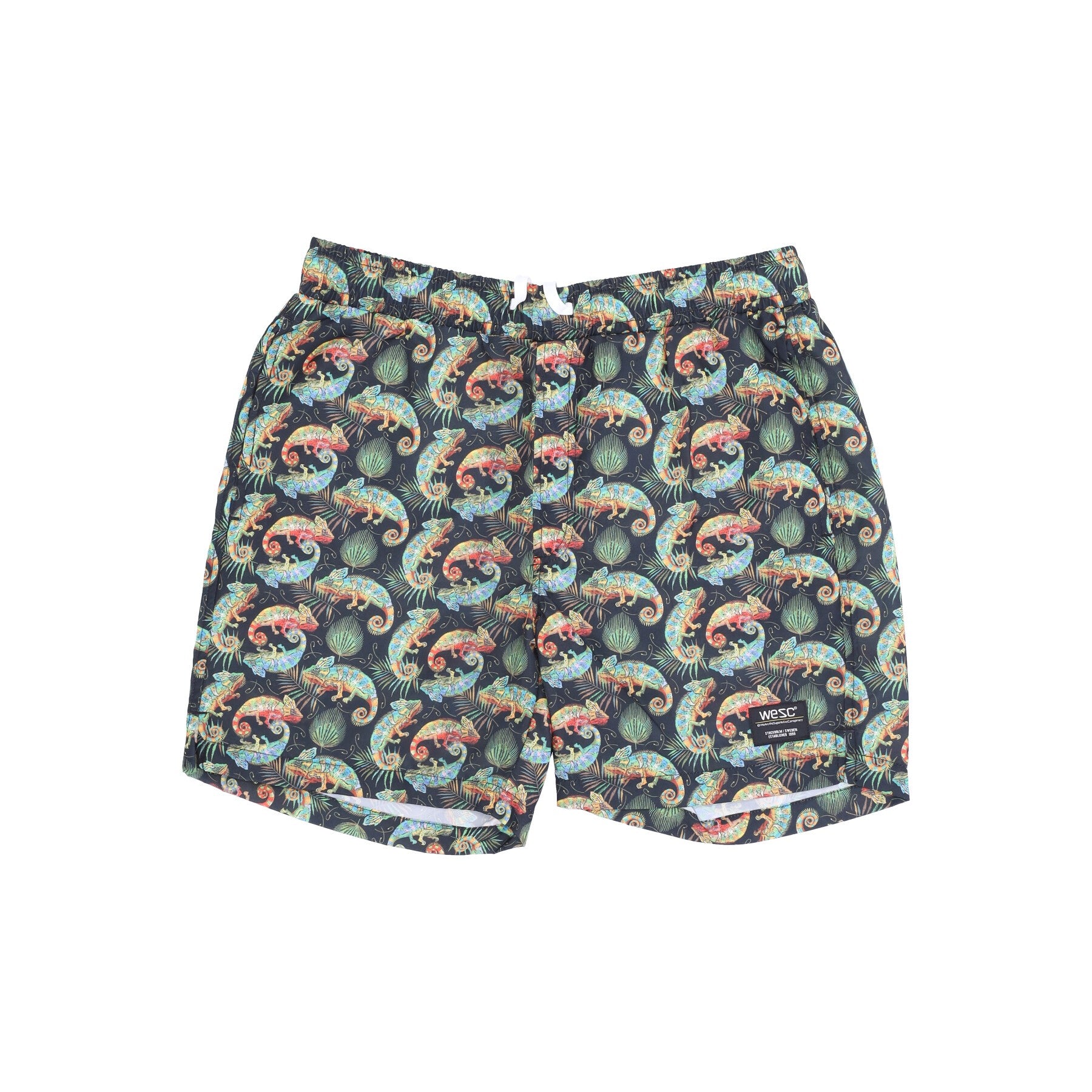 Wesc, Pantaloncino Uomo Austin Chameleon Aop Short, Black