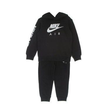 Nike, Completo Tuta Bambino Nike Air Po Hoodie +pant Set, Black