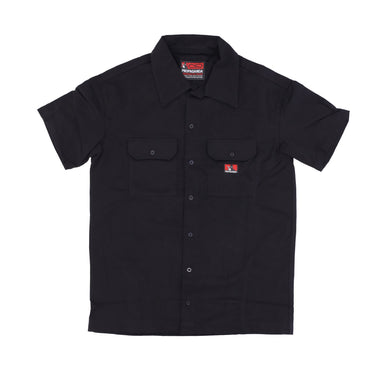 Camicia Manica Corta Uomo Robber Work Shirt Black