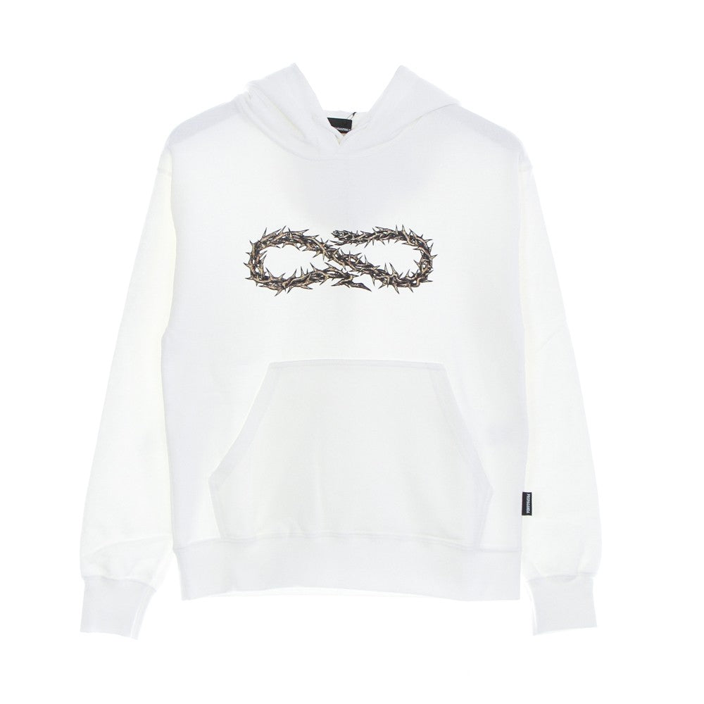 Propaganda, Felpa Leggera Cappuccio Uomo Logo Thorn Hoodie, Natural