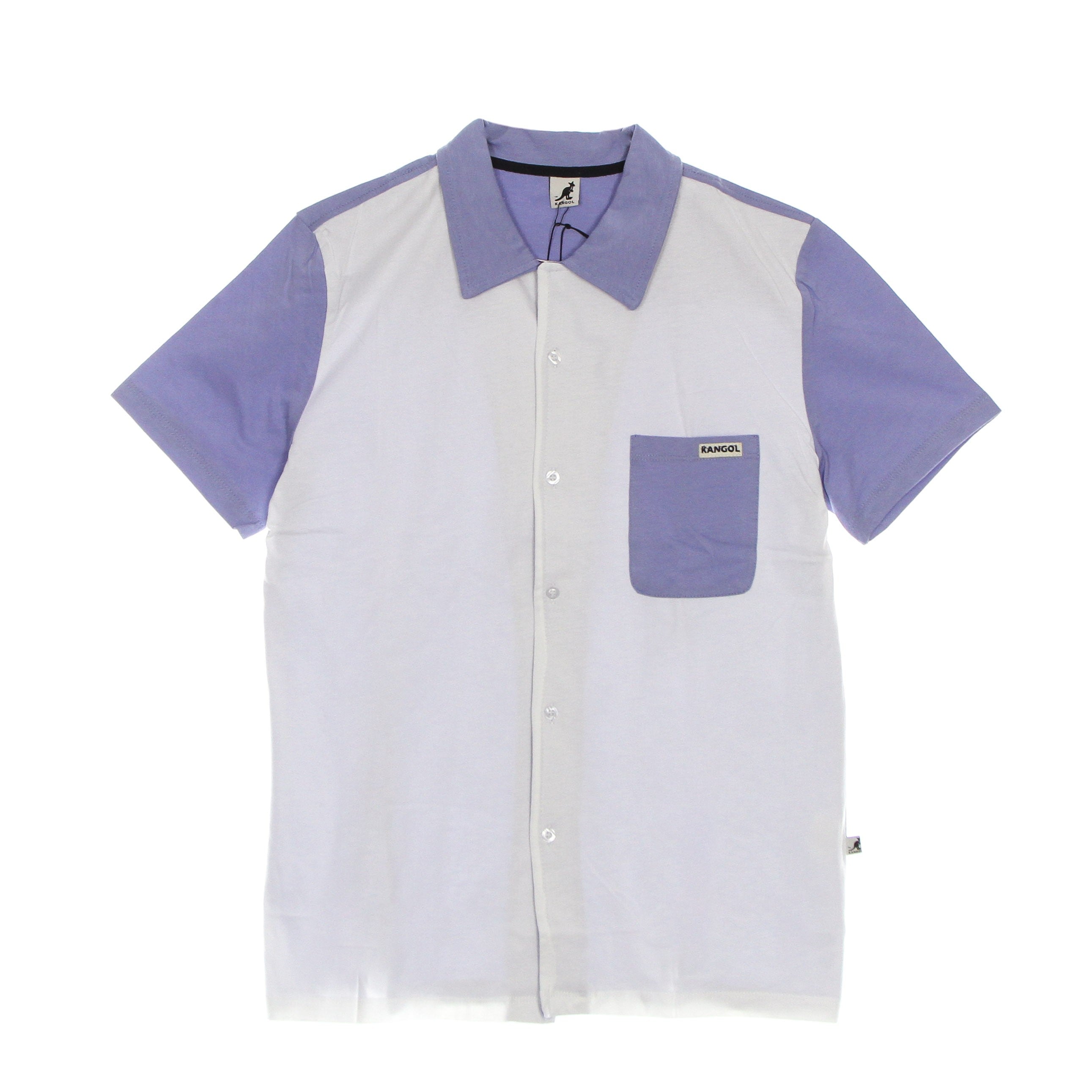 Men's Heritage Basic Hawaiian Shirt Iced Lilac Short Sleeve Shirt
