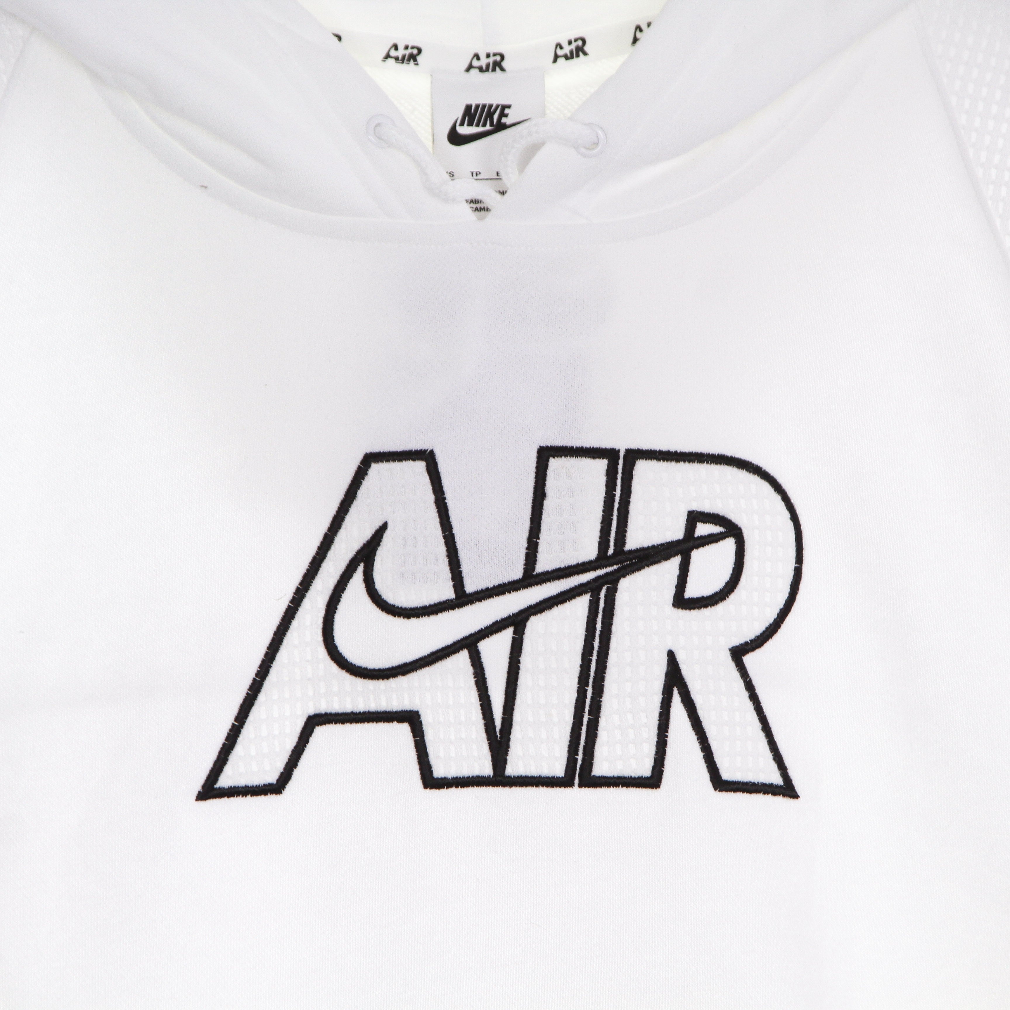 Nike, Felpa Leggera Cappuccio Donna Sportswear Air Fleece Hoodie, 