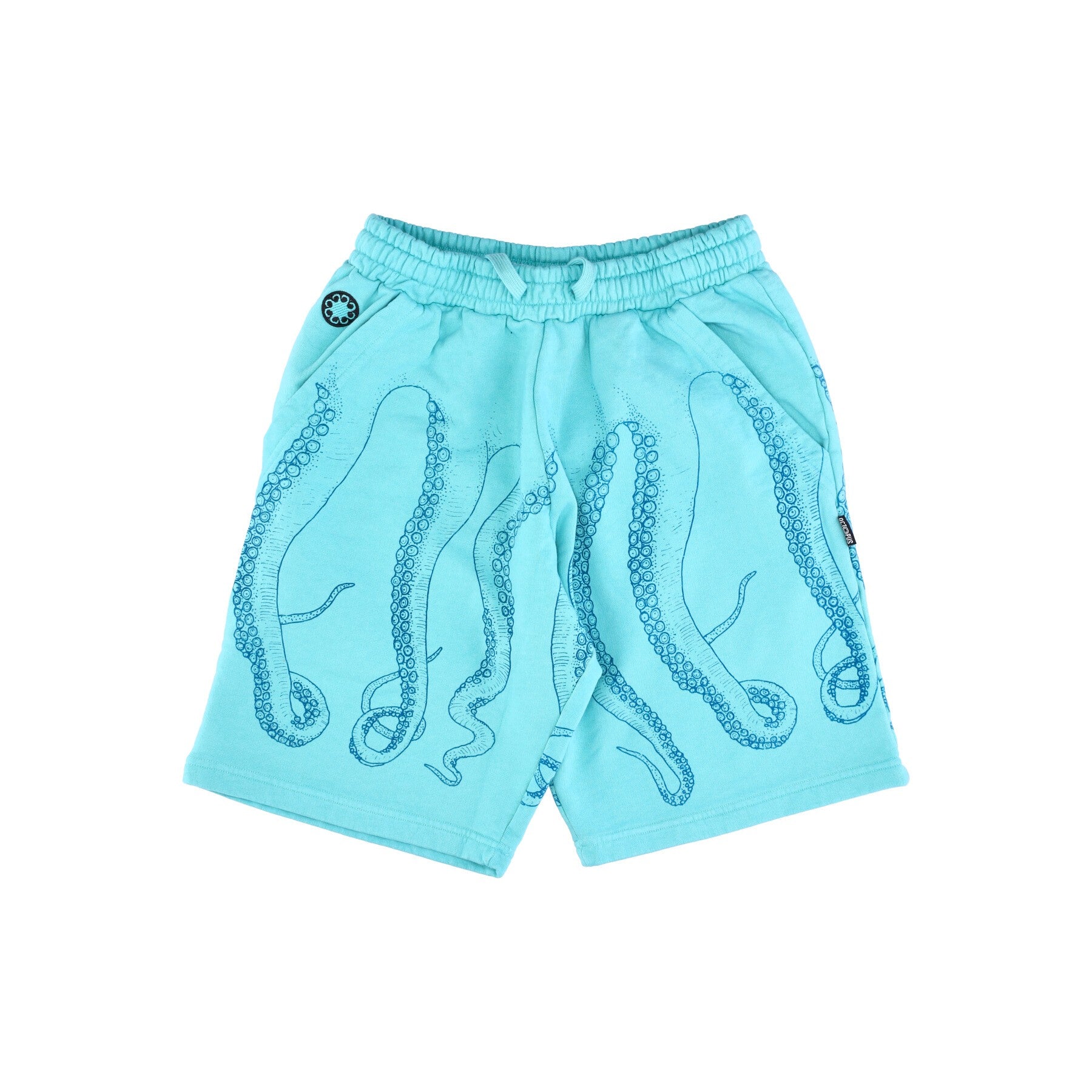 Octopus, Pantalone Corto Tuta Uomo Dyed Sweatshort, Acquamarine