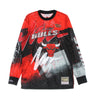 Mitchell & Ness, Maglietta Manica Lunga Uomo Nba Hyper Hoops Moto L/s Hardwood Classics Chibul, Red