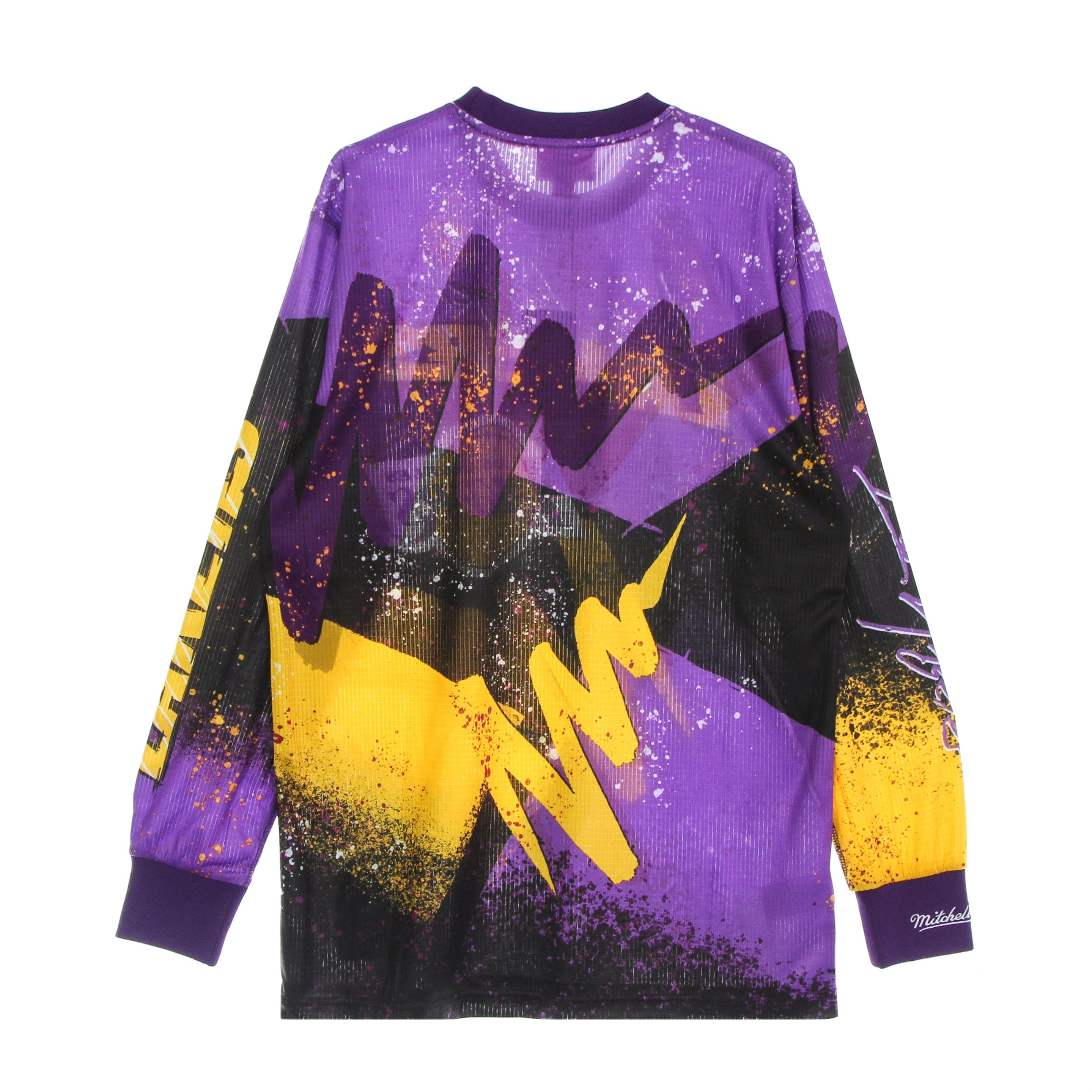 Mitchell & Ness, Maglietta Manica Lunga Uomo Nba Hyper Hoops Moto L/s Hardwood Classics Loslak, 