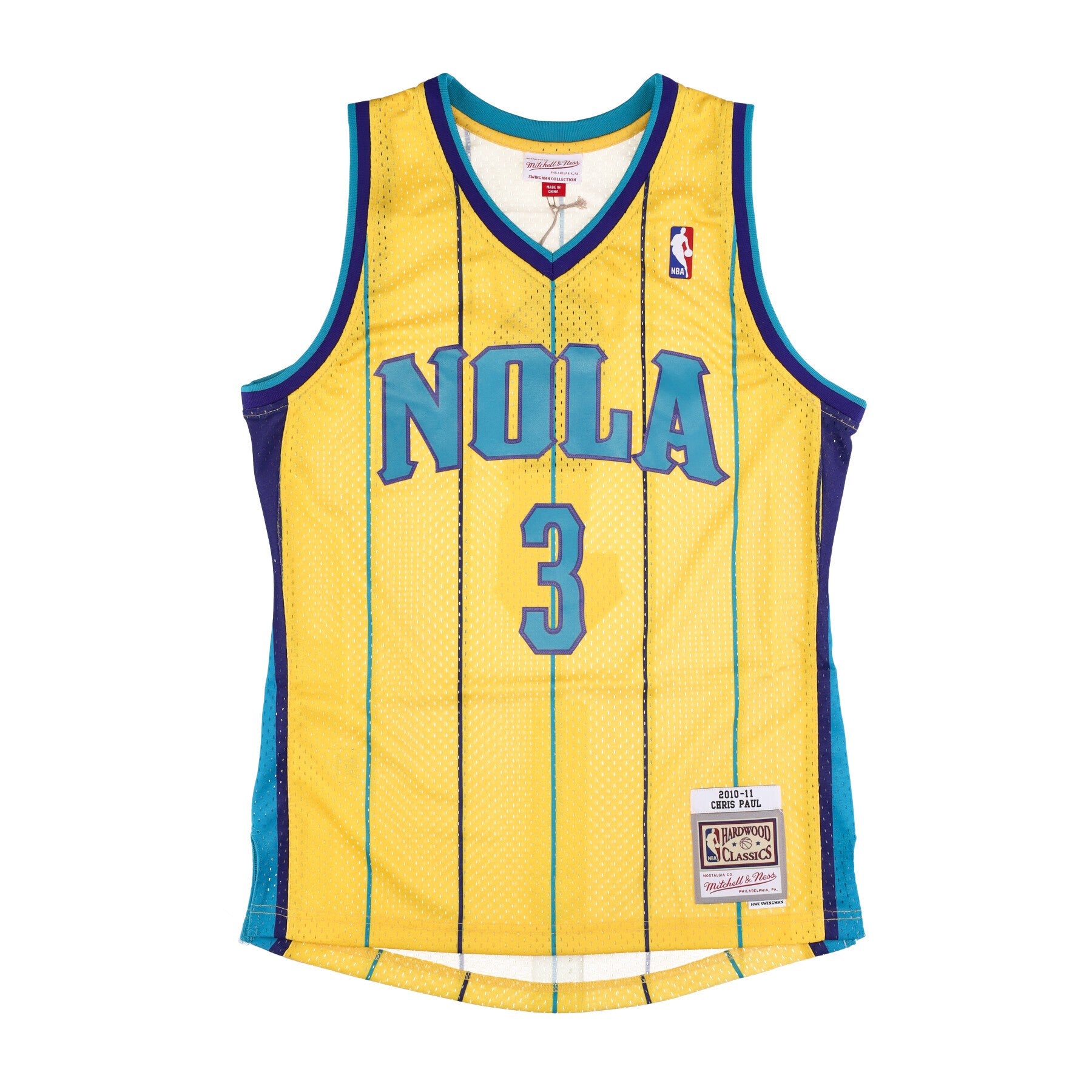 Mitchell & Ness, Canotta Basket Uomo Nba Swingman Jersey Hardwood Classics No 3 Chris Paul 2010-11 Neohor, Original Team Colors
