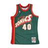 Mitchell & Ness, Canotta Basket Uomo Nba Swingman Jersey Hardwood Classics No 40 Shawn Kemp 1995-96 Seasup, Original Team Colors
