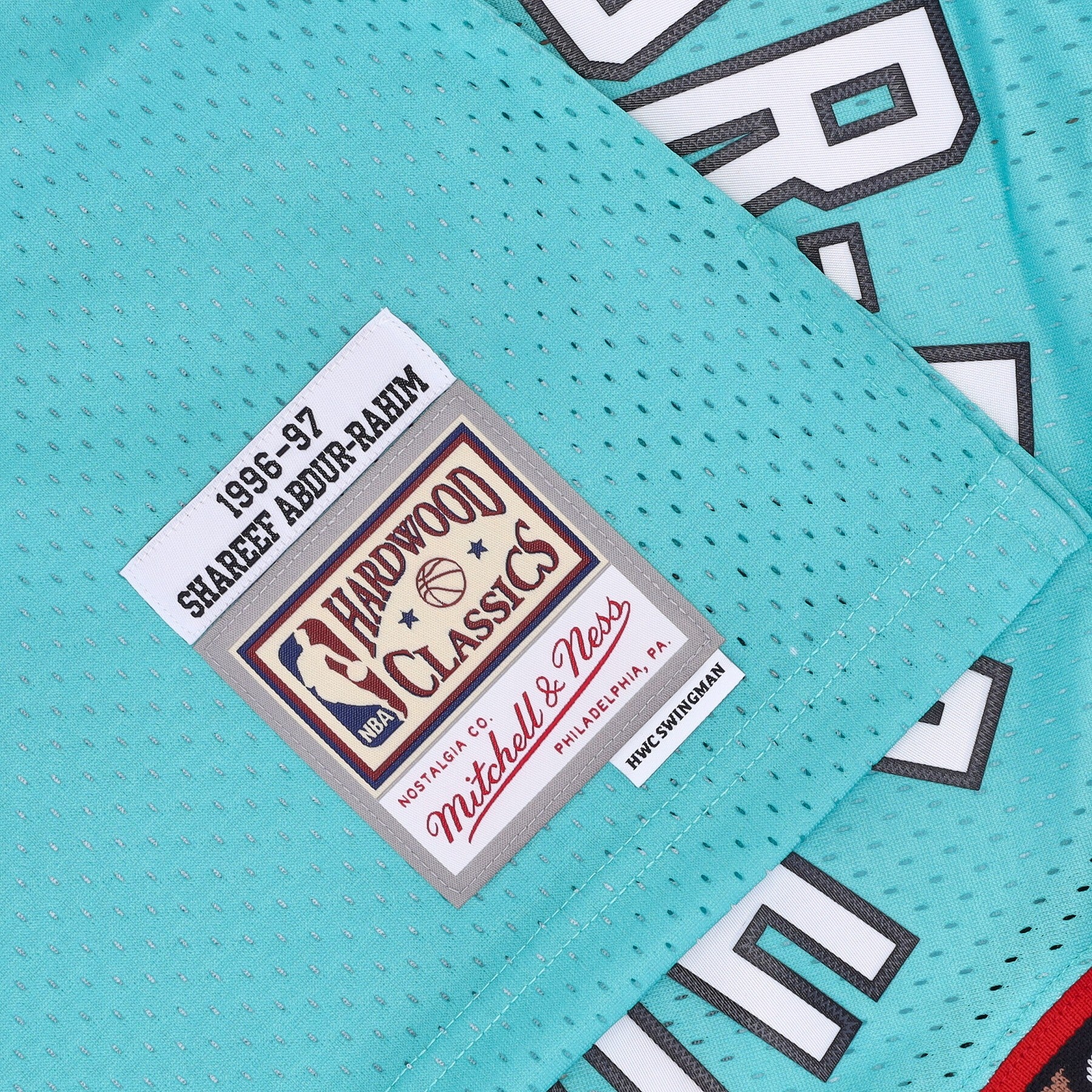 Herren-Basketball-Tanktop Nba Swingman-Trikot Hardwood Classics Nr. 3 Shareef Abdur-rahim 1996–97 Vangri Original-Teamfarben