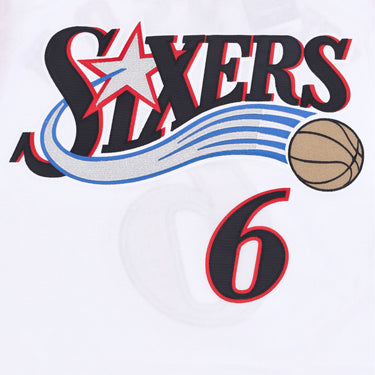 Mitchell & Ness, Canotta Basket Uomo Nba Authentic Jersey Hardwood Classics No 6 Allen Iverson 2002 Phi76e, 