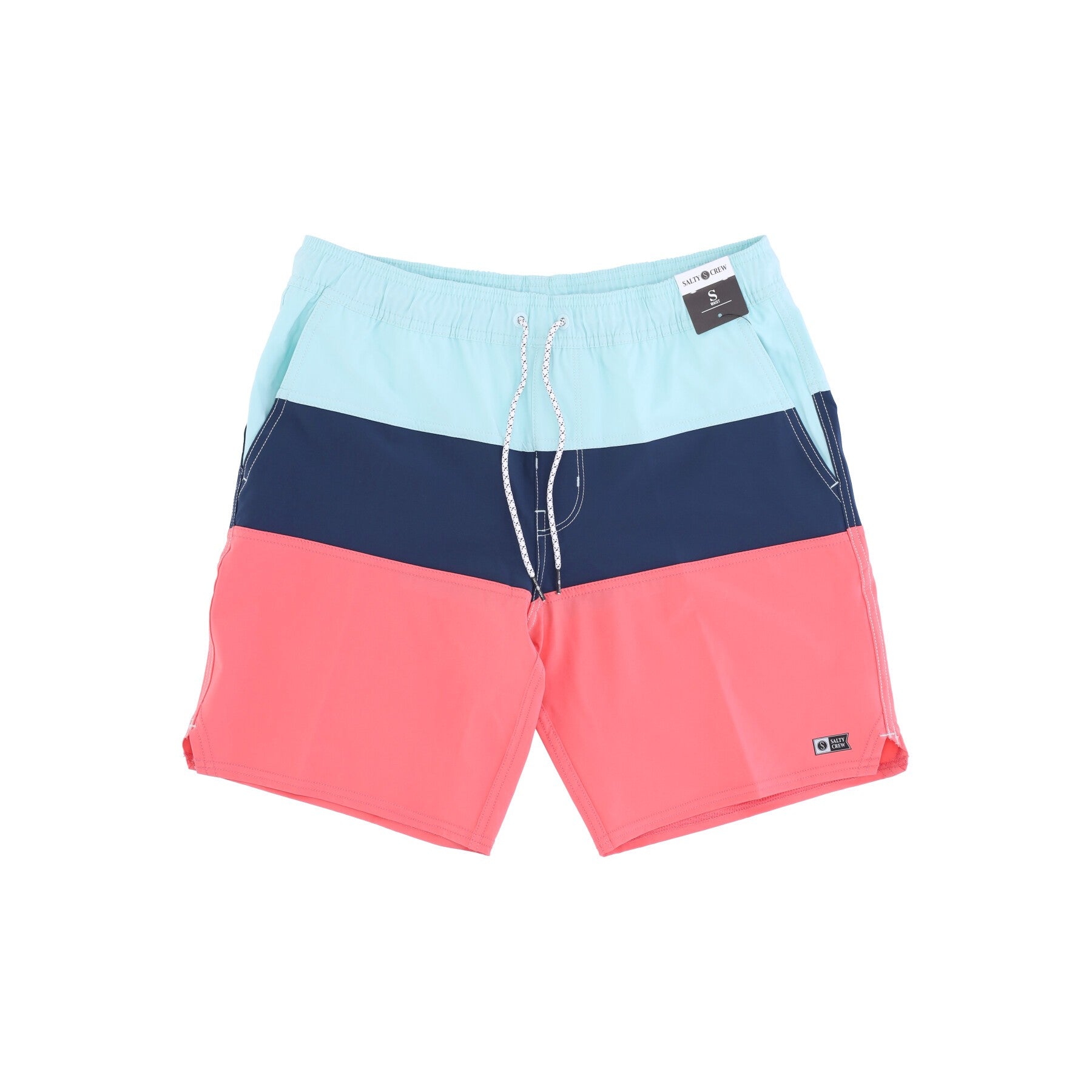 Salty Crew, Costume Bermuda Uomo Beacons Elastic Boardshort, Neo Coral