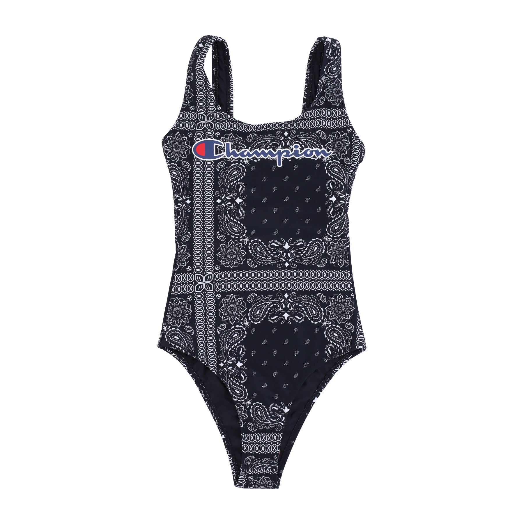 Women's One Piece Swimsuit Swimming Suit Black/allover