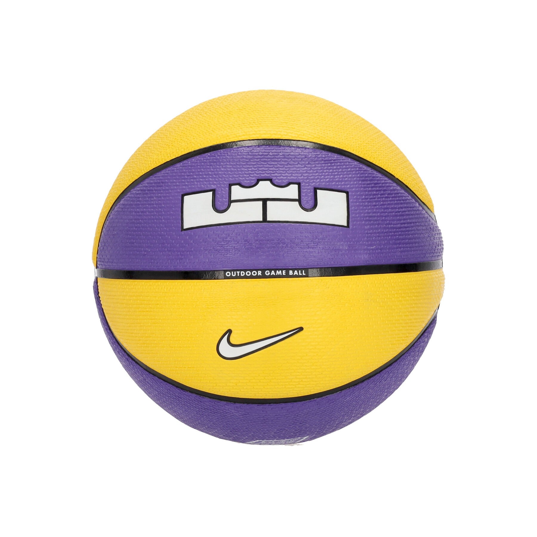 Nike Nba, Pallone Uomo Lebron Playground 2.0 Size 07, Purple/amarillo/black/white