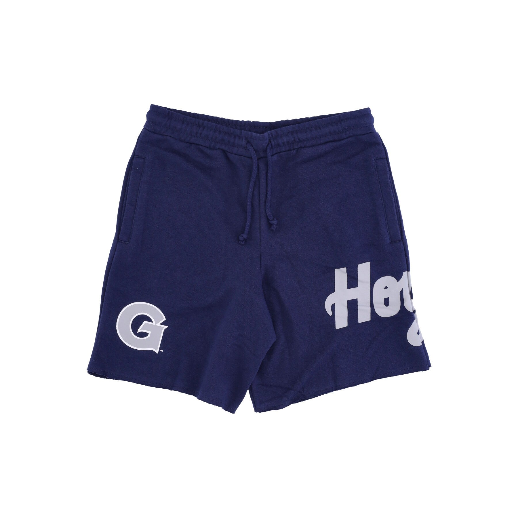 Mitchell & Ness, Pantalone Corto Tuta Uomo Ncaa Game Day French Terry Short Geohoy, Navy