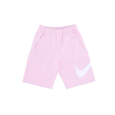 Nike, Pantalone Tuta Felpato Uomo Sportswear Club Shorts Bb Gx, Pink Foam/white